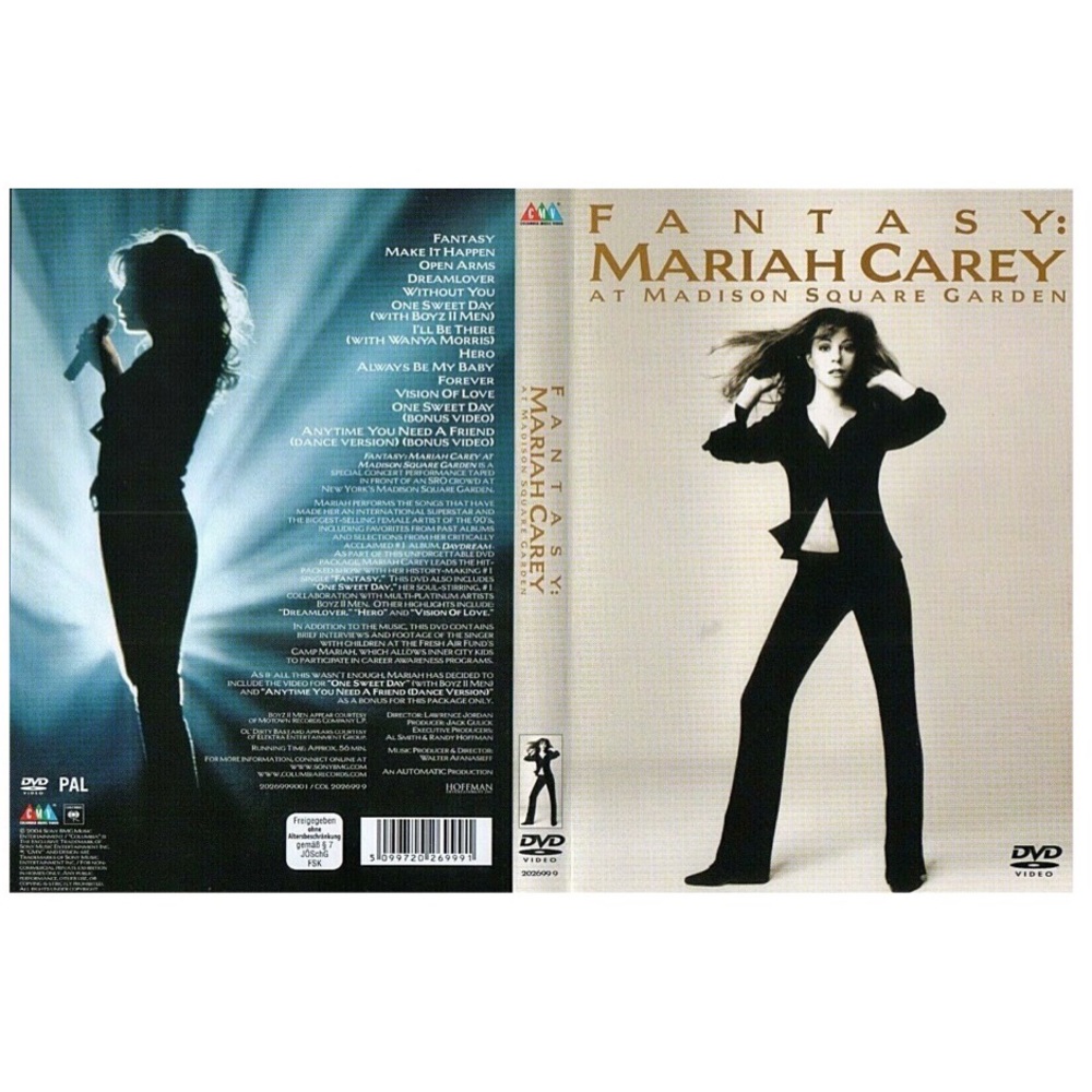 SEALED! Mariah Carey - Fantasy: Mariah Carey At Madison Square Garden DVD